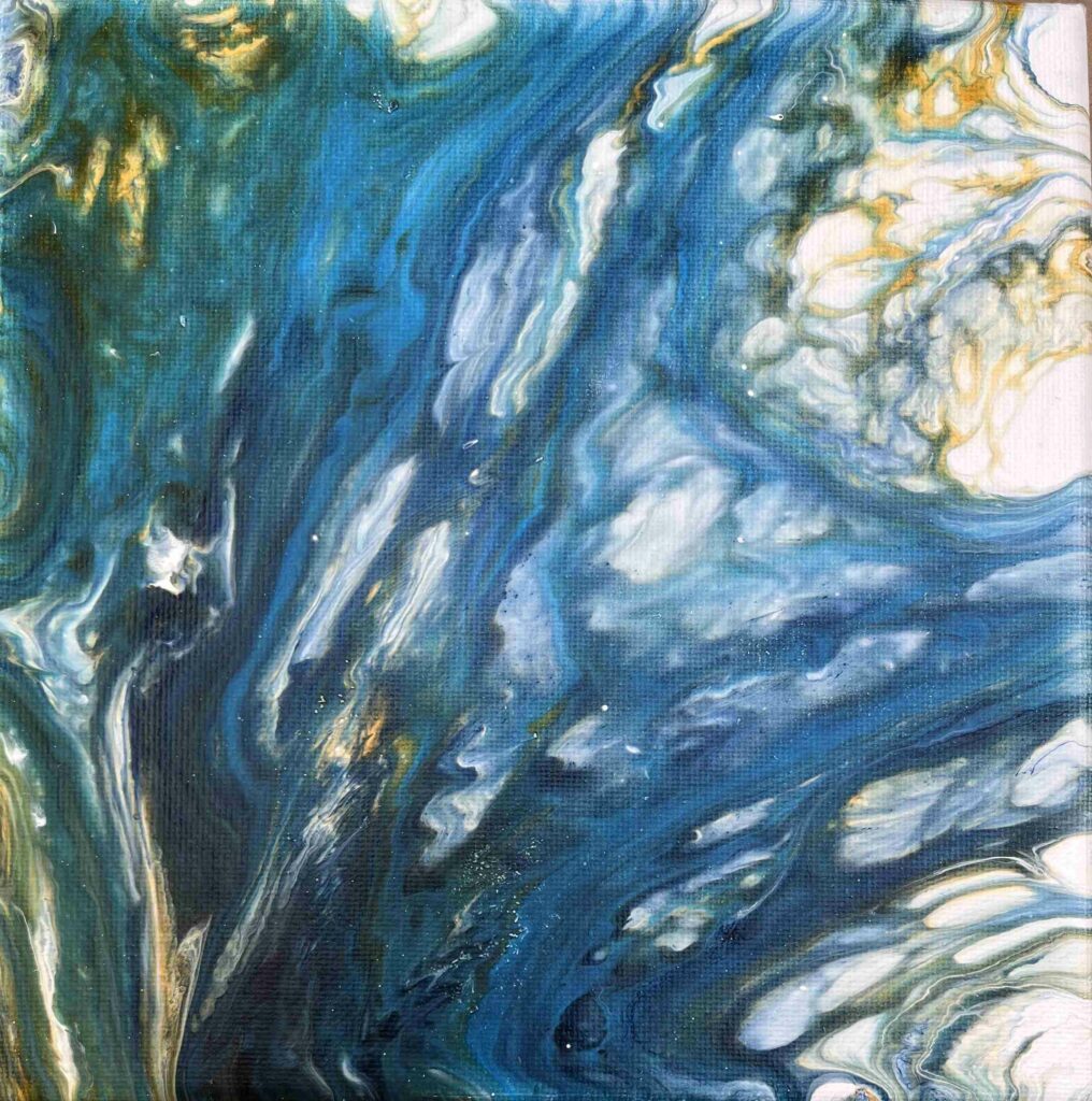 Acrylique Pouring 20x20cm