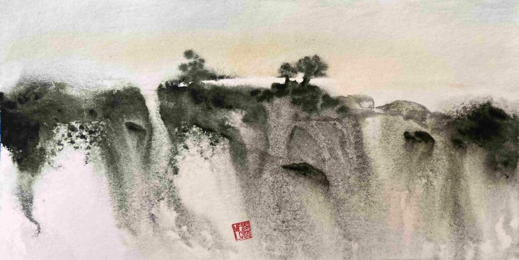 Aquarelle 10x5x21cm