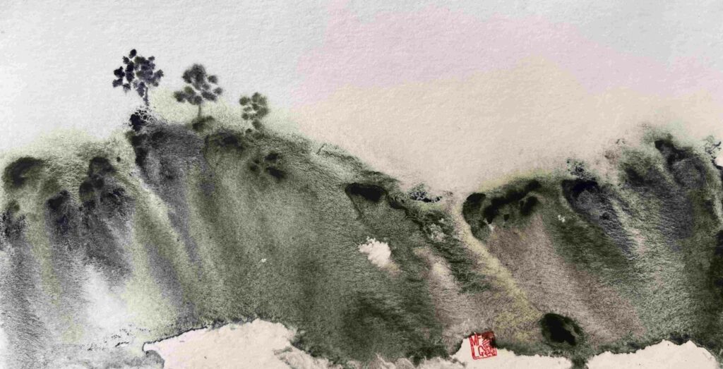 Aquarelle 10x5x21cm