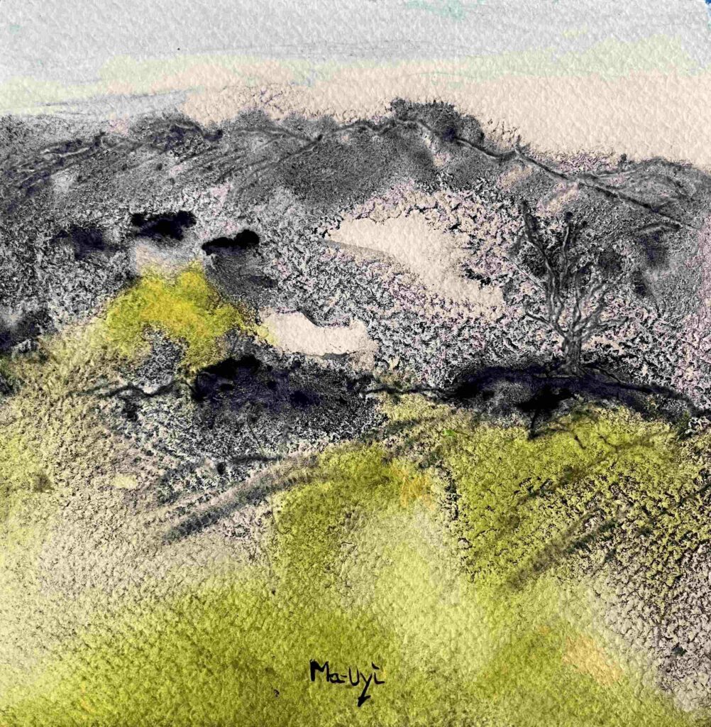 Aquarelle 15x15,5cm